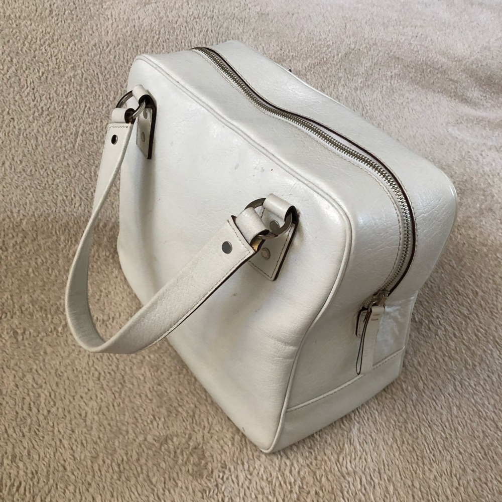 Kate spade white leather handbag